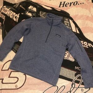 Patagonia Heathered purple Pullover quarter zip